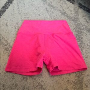 Beyond Yoga Vibrant Pink Bike Shorts